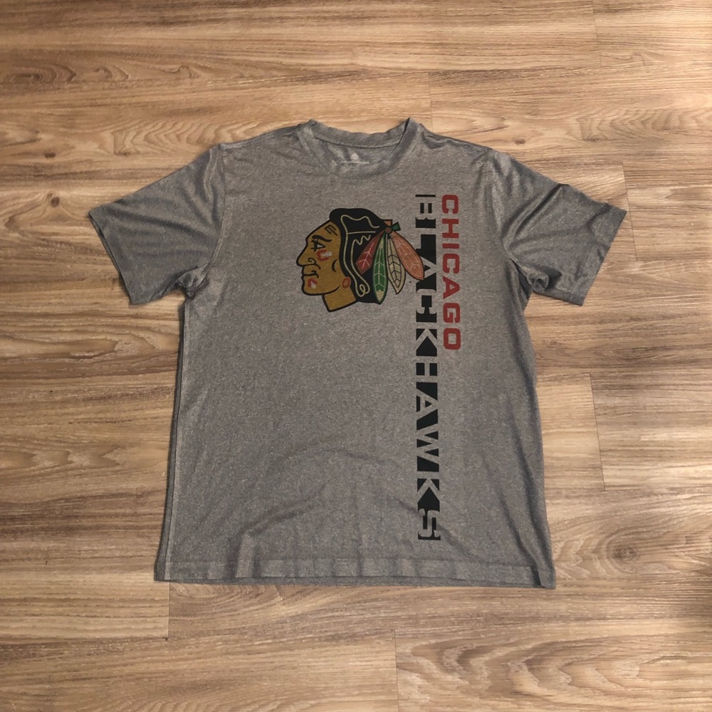 Grey Chicago Blackhawks T-Shirt